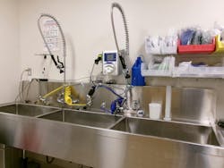 GI reprocessing area in Sterile Processing department GI reprocessing area in Sterile Processing department