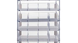 ParWire Basket Shelving Cart, 9 Tier, 24'' D X 60'' ParWire Basket Shelving Cart, 9 Tier, 24'' D X 60''