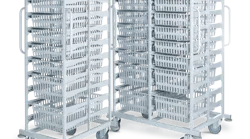 High quality baskets and liner panels from recycled ABS