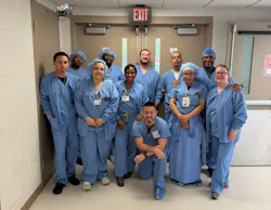 Hartford Healthcare Clinical Supply Chain - OR (L_R) Back Row: Richard Harrison, OR Aide | Joseph Chegugu, OR Supply Assoc | Nicholas Bonilla, OR Aide | Francisco Ortiz, Dept Consultant, OR Materials Mgmt. | Byron Allen, CWR Agency Dept Consultant Front Row: Jeremiah Ortiz, Clinical Supply Tech | Liliana Arroyo, Clinical Supply Tech I | Shanique Rochester, OR Materials Coordinator | Ana Serrano, Materials Associate | Kristin Girling, Unit Leader OR Materials Kneeling: Nestor Garcia, Materials Coordinator Hartford Healthcare Clinical Supply Chain - OR (L_R) Back Row: Richard Harrison, OR Aide | Joseph Chegugu, OR Supply Assoc | Nicholas Bonilla, OR Aide | Francisco Ortiz, Dept Consultant, OR Materials Mgmt. | Byron Allen, CWR Agency Dept Consultant Front Row: Jeremiah Ortiz, Clinical Supply Tech | Liliana Arroyo, Clinical Supply Tech I | Shanique Rochester, OR Materials Coordinator | Ana Serrano, Materials Associate | Kristin Girling, Unit Leader OR Materials Kneeling: Nestor Garcia, Materials Coordinator