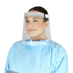 Figure 2: Face Shield with Drape (courtesy Healthmark, A Getinge company)4